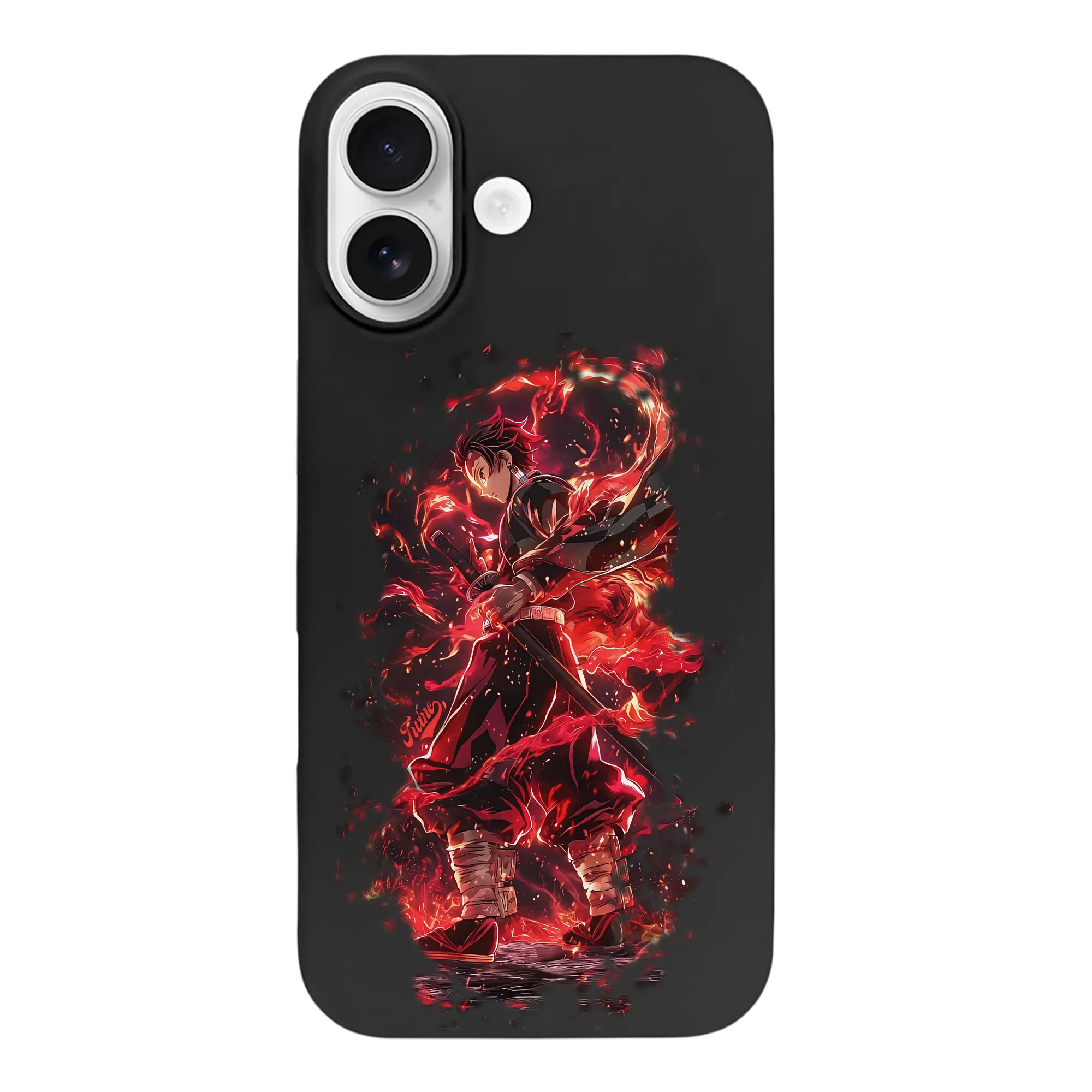 鬼滅の刃 グッズ,竈門 炭治郎 - iPhone 17 シリーズ シリコンケース 薄型 耐衝撃 指紋防止 ソフトタッチカバー 精密フィット 傷防止 保護ケース iPhone 17/17 Air/17 Pro/17 Pro Max 対応